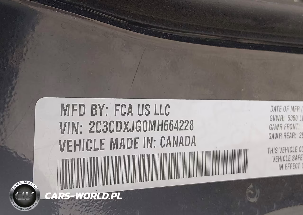 2021 Dodge Charger Sxt Awd VIN:2C3CDXJG0MH664228 - 9