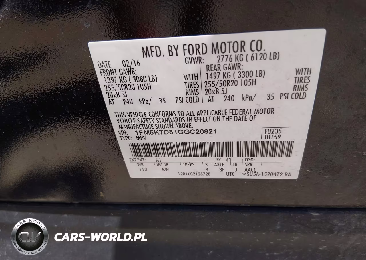 2016 Ford Explorer Xlt VIN:1FM5K7D81GGC20821 - 9