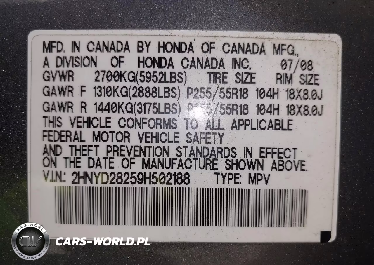 2009 Acura Mdx VIN:2HNYD28259H502188 - 9