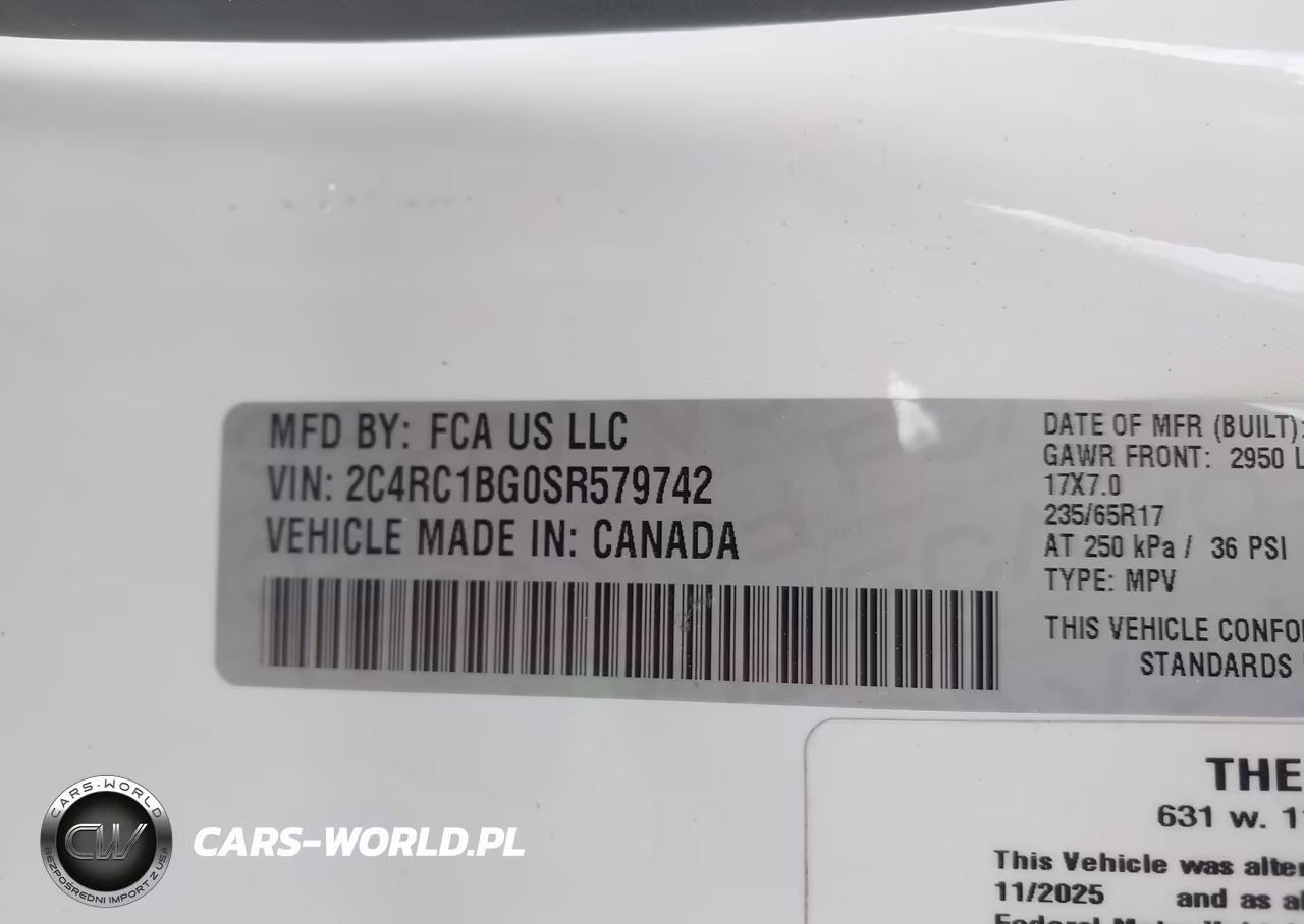 2025 Chrysler Pacifica Select VIN:2C4RC1BG0SR579742 - 9