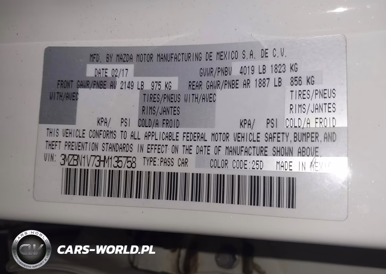 2017 Mazda Mazda3 Touring VIN:3MZBN1V73HM135758 - 9