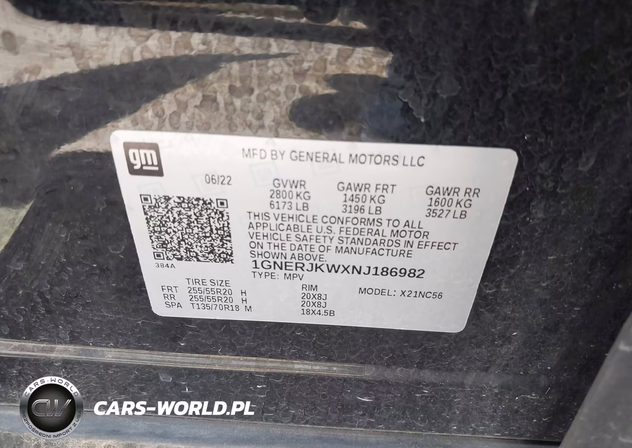 2022 Chevrolet Traverse Fwd Rs VIN:1GNERJKWXNJ186982 - 9