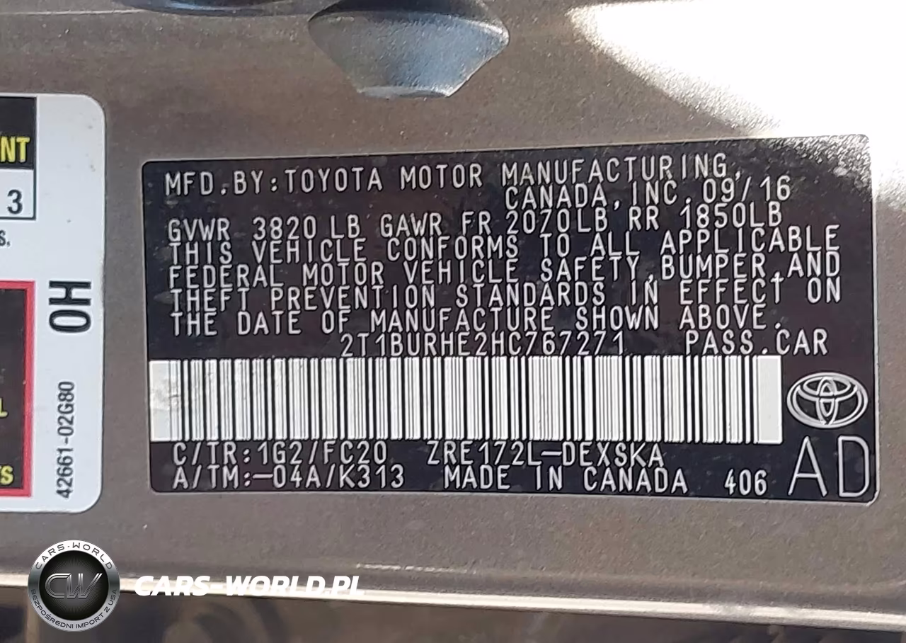 2017 Toyota Corolla Se VIN:2T1BURHE2HC767271 - 9