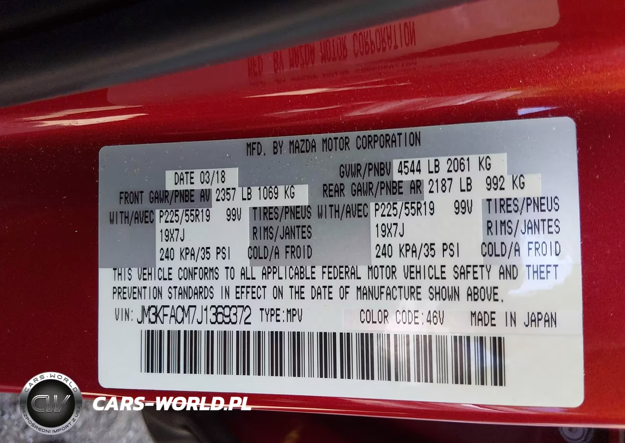 2018 Mazda Cx-5 Touring VIN:JM3KFACM7J1369372 - 9