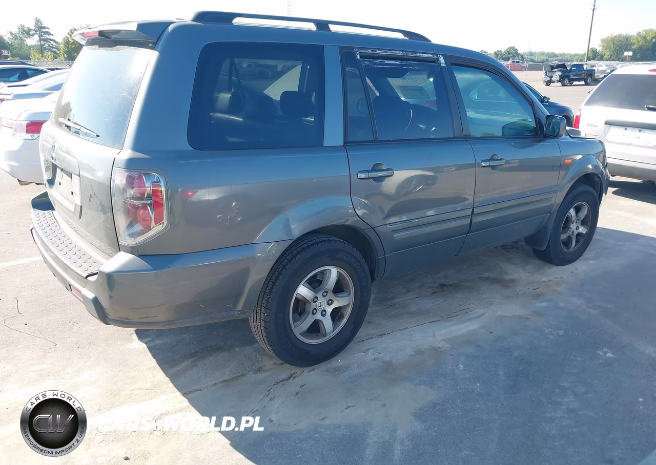 2007 Honda Pilot Ex-L VIN:5FNYF28617B001174 - 4