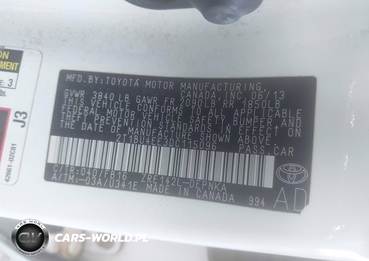 2013 Toyota Corolla Le VIN:2T1BU4EE3DC115096 - 9