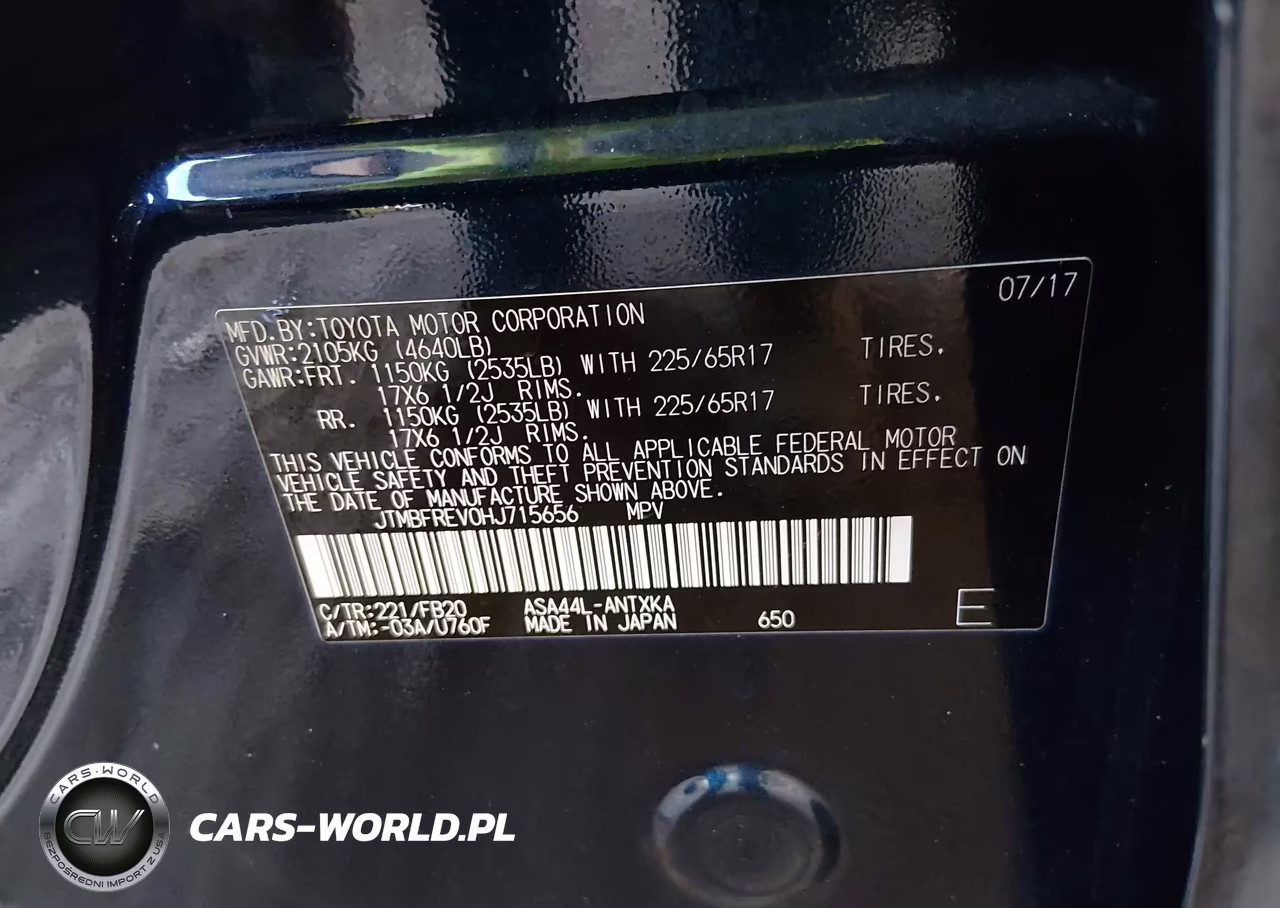 2017 Toyota Rav4 Le VIN:JTMBFREV0HJ715656 - 9