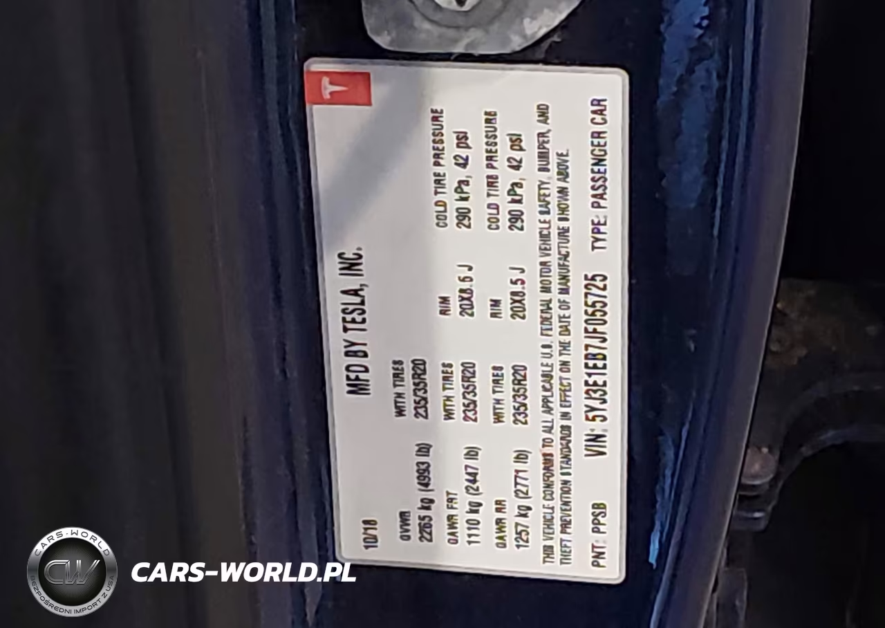 2018 Tesla Model 3 Long Range-Performance VIN:5YJ3E1EB7JF055725 - 9
