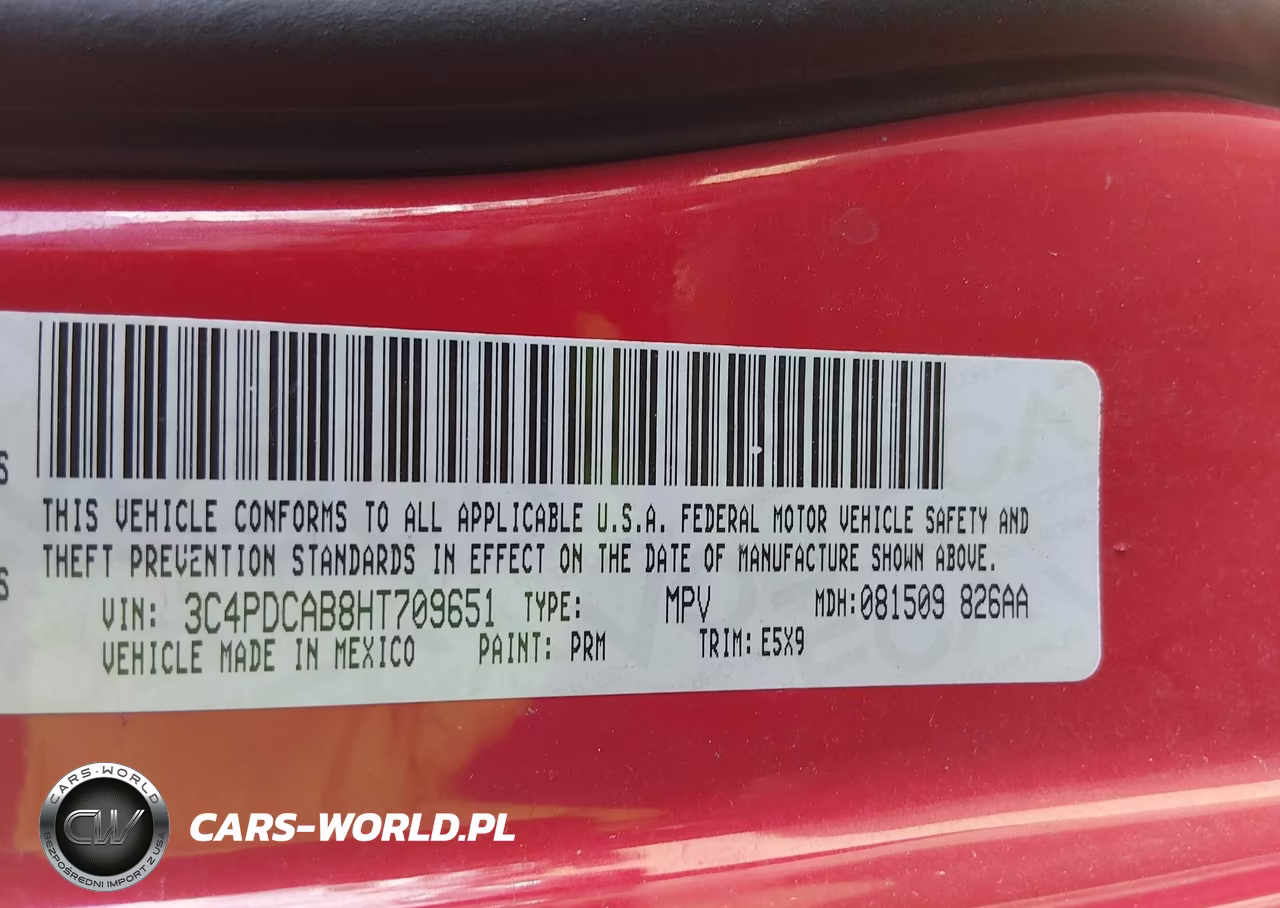 2017 Dodge Journey Se VIN:3C4PDCAB8HT709651 - 9