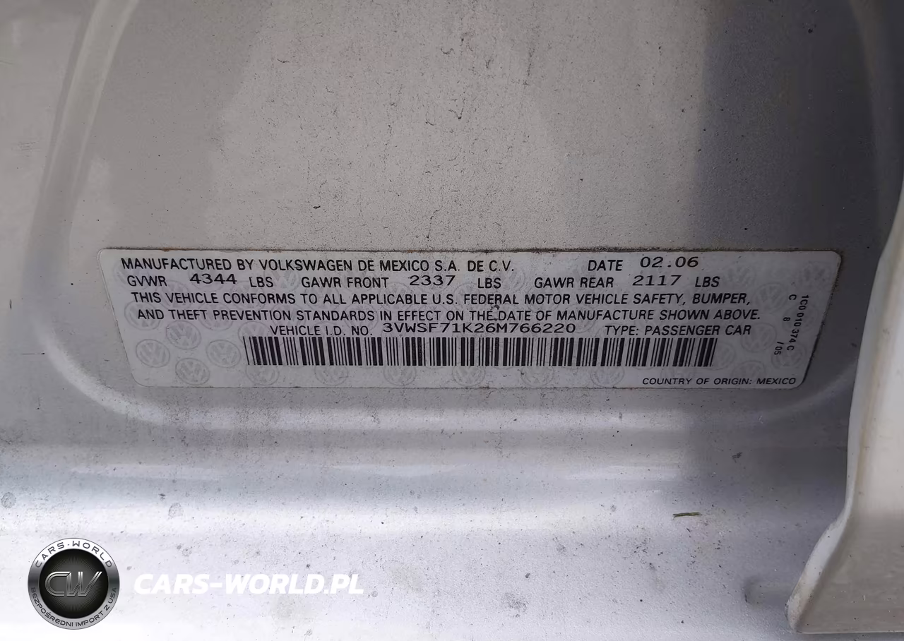 2006 Volkswagen Jetta 2.5 VIN:3VWSF71K26M766220 - 9