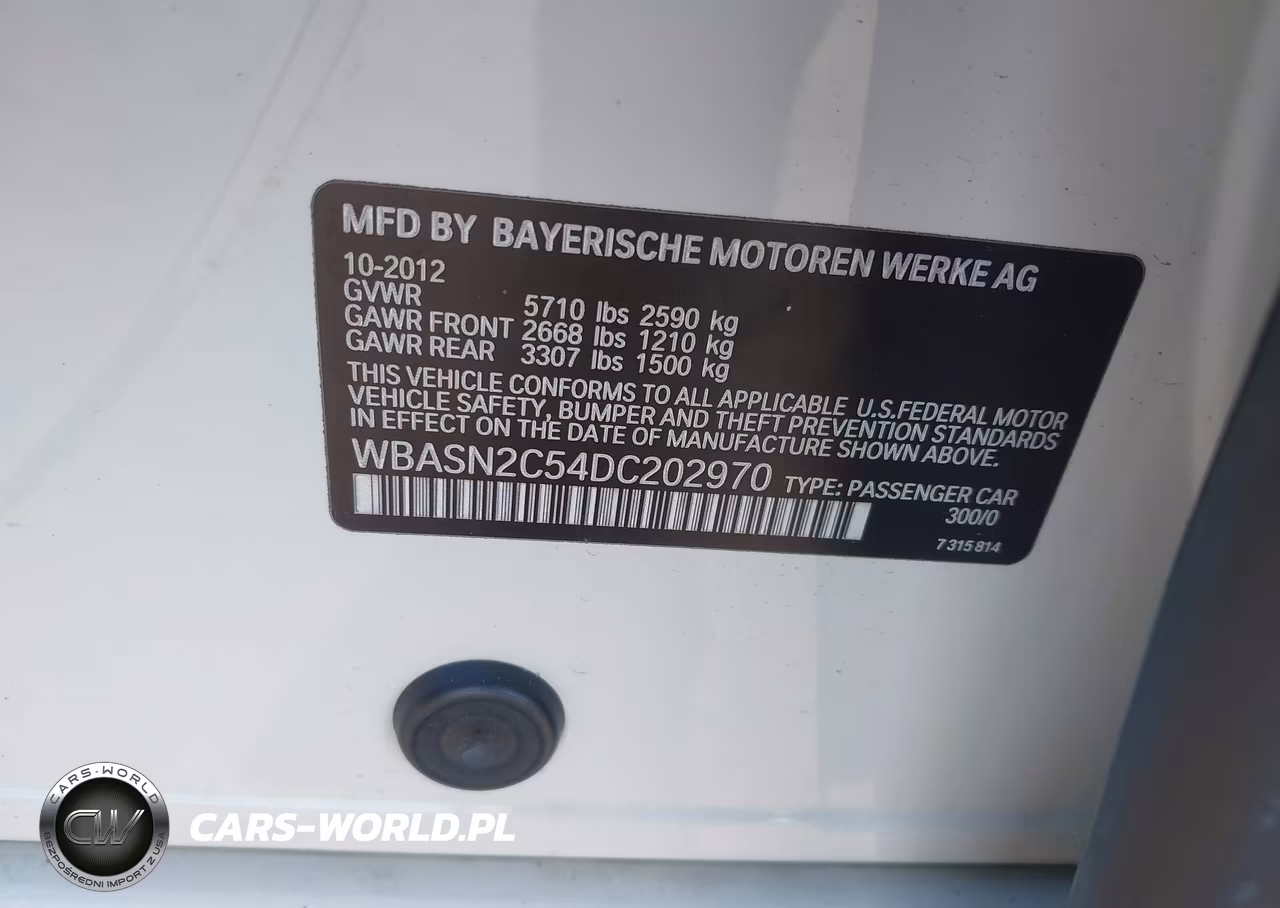 2013 BMW 535I Gran Turismo VIN:WBASN2C54DC202970 - 9