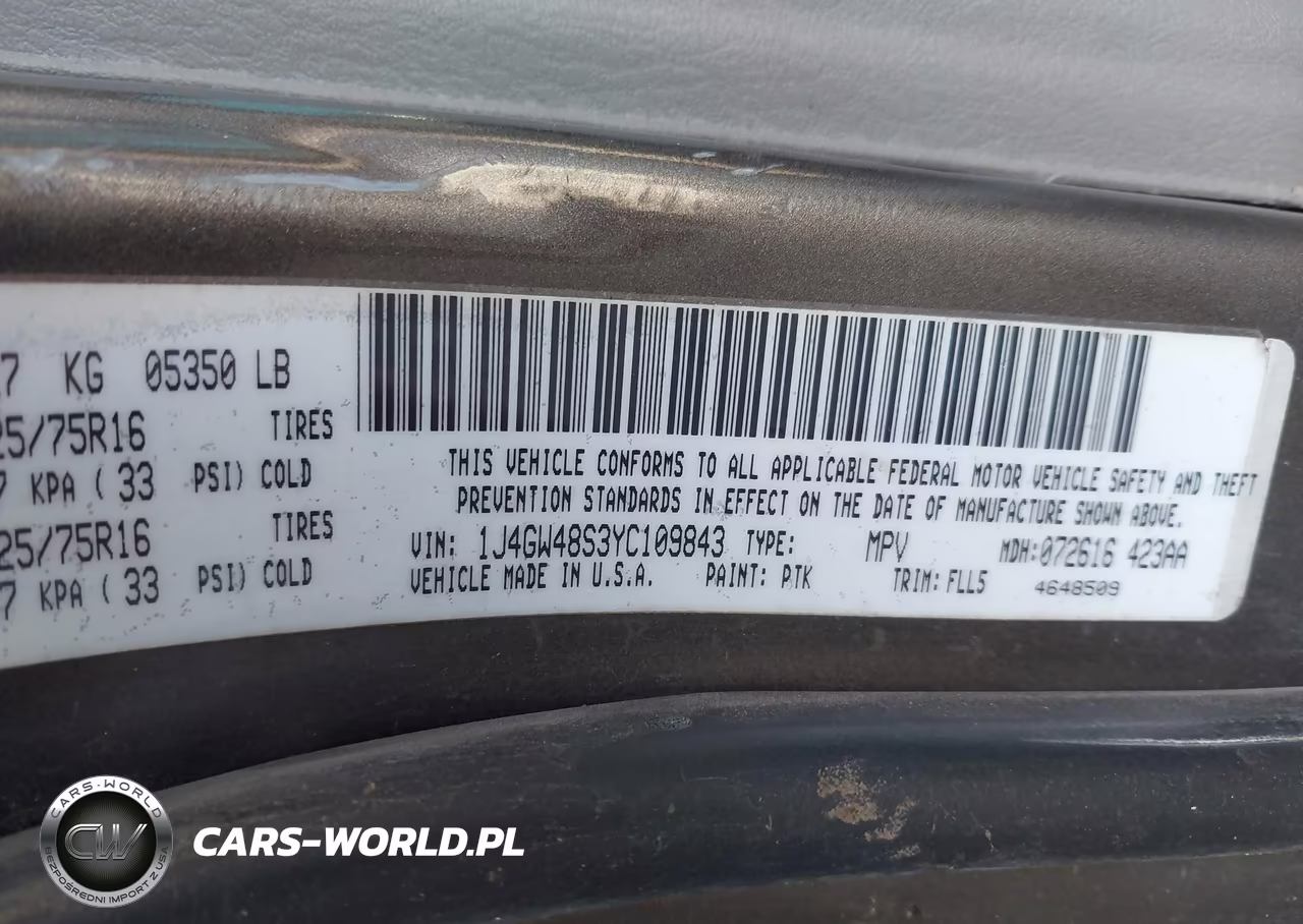 2000 Jeep Grand Cherokee Laredo VIN:1J4GW48S3YC109843 - 9