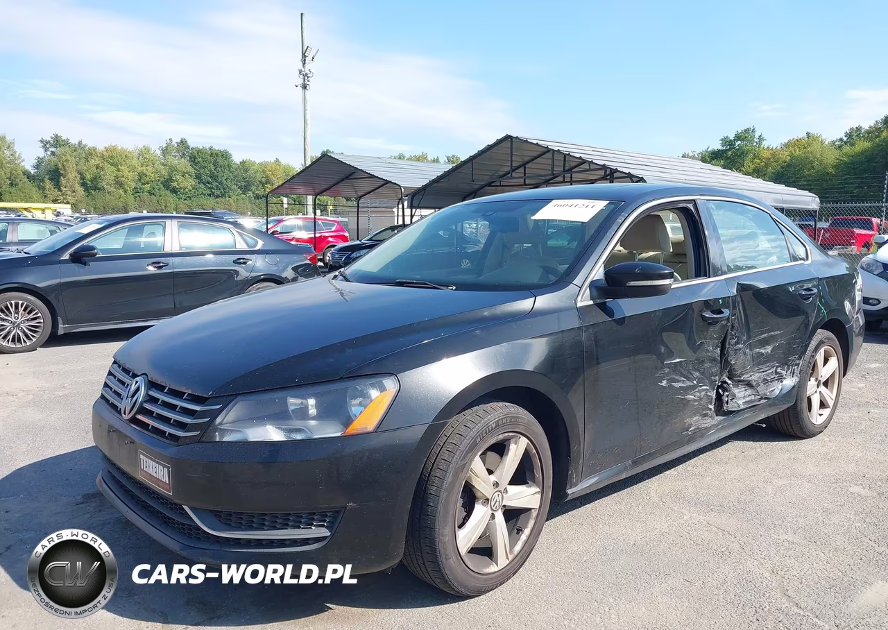 2013 Volkswagen Passat 2.0L Tdi Se VIN:1VWBN7A34DC061039 - 2