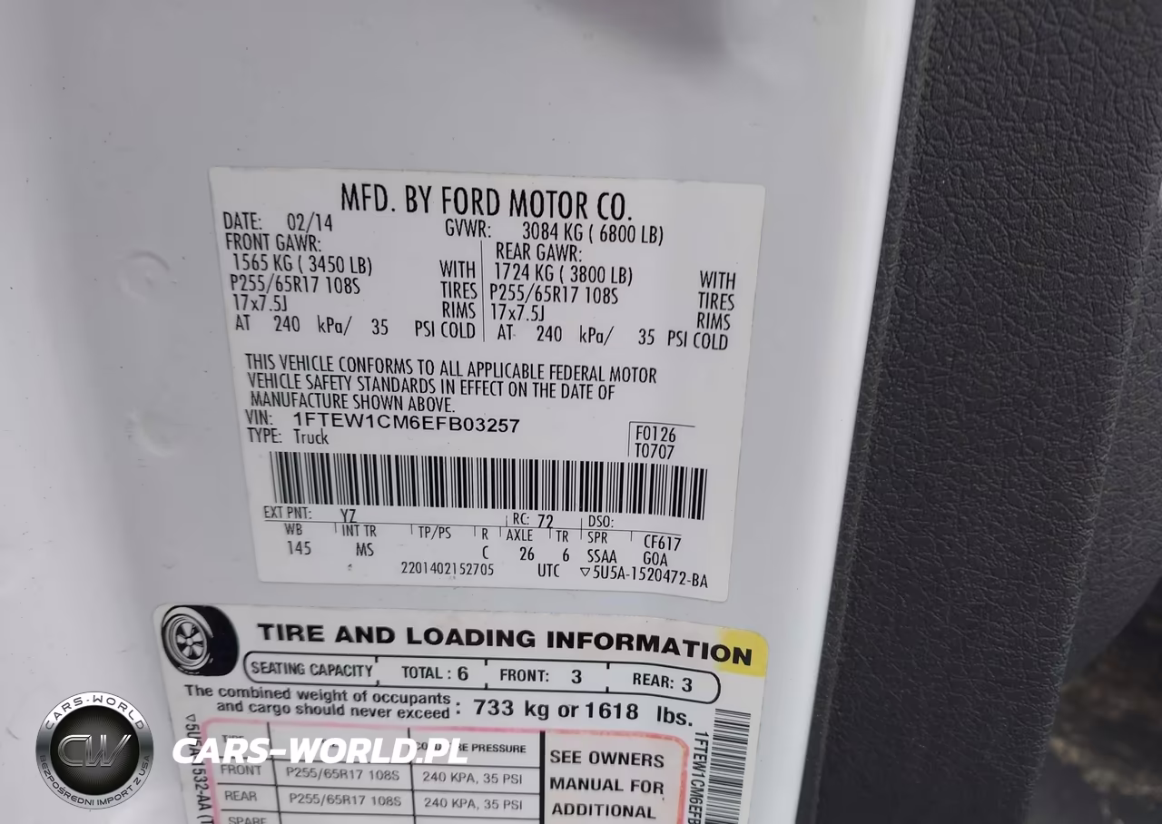 2014 Ford F-150 Xlt VIN:1FTEW1CM6EFB03257 - 9