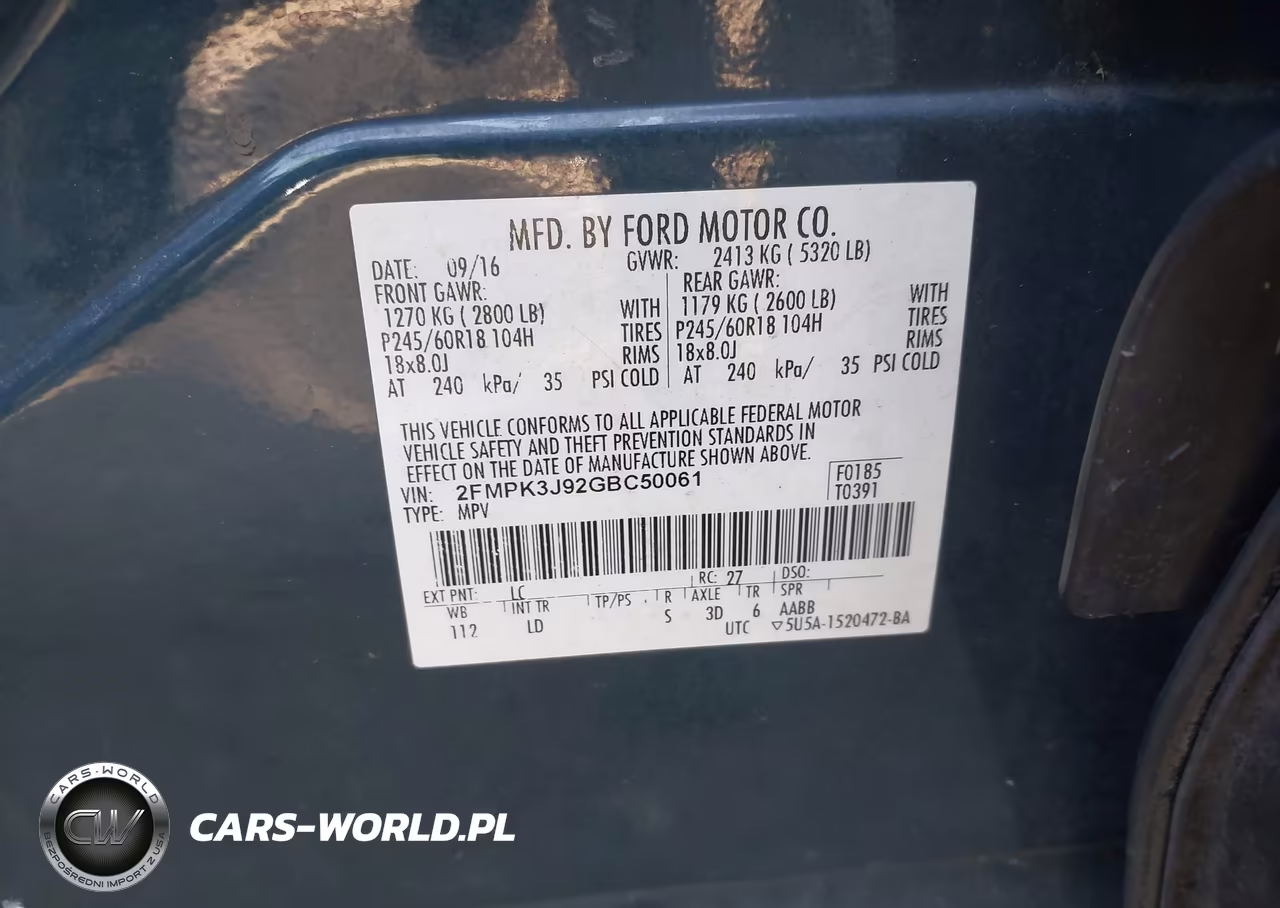 2016 Ford Edge Sel VIN:2FMPK3J92GBC50061 - 9