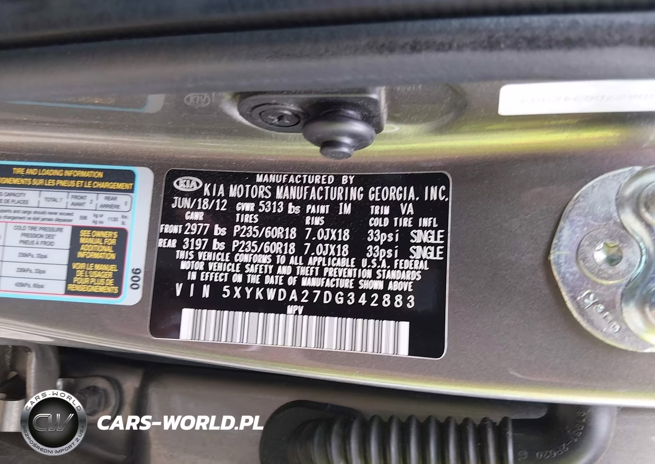 2013 Kia Sorento Sx V6 VIN:5XYKWDA27DG342883 - 9
