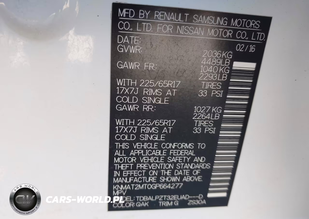 2016 Nissan Rogue S VIN:KNMAT2MT0GP664277 - 9