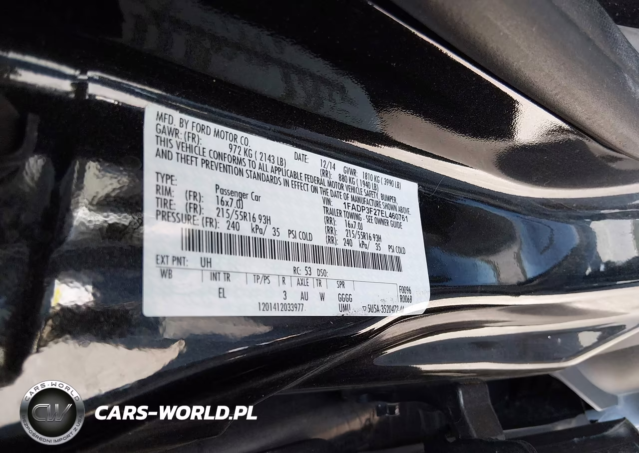 2014 Ford Focus Se VIN:1FADP3F27EL460761 - 9