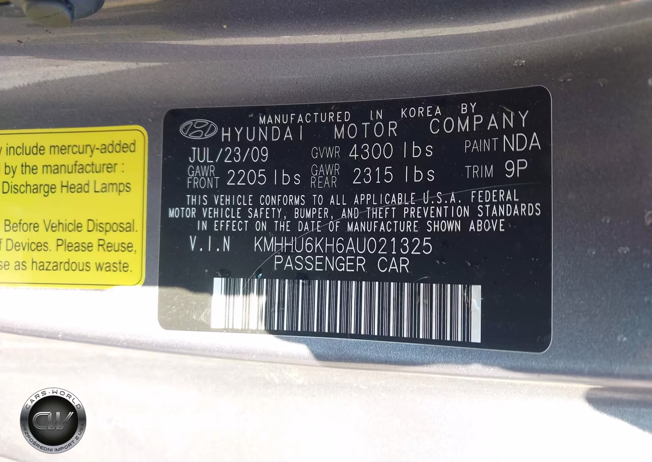 2010 Hyundai Genesis 3.8 Track VIN:KMHHU6KH6AU021325 - 9