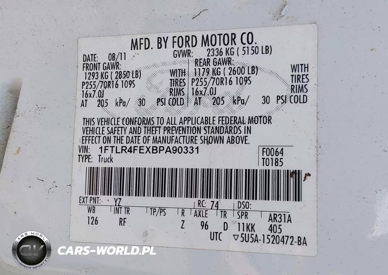 2011 Ford Ranger Super Cab VIN:1FTLR4FEXBPA90331 - 9