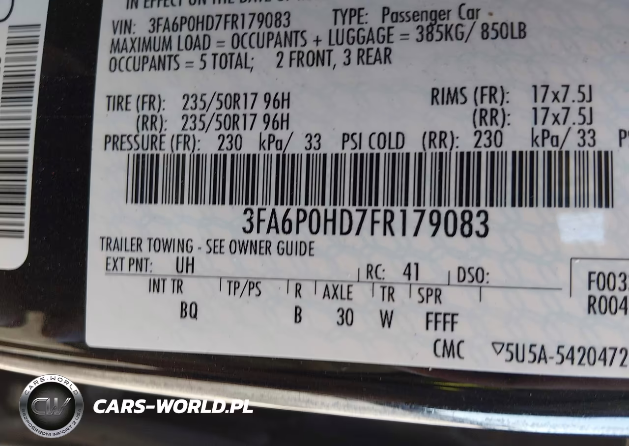 2015 Ford Fusion Se VIN:3FA6P0HD7FR179083 - 9