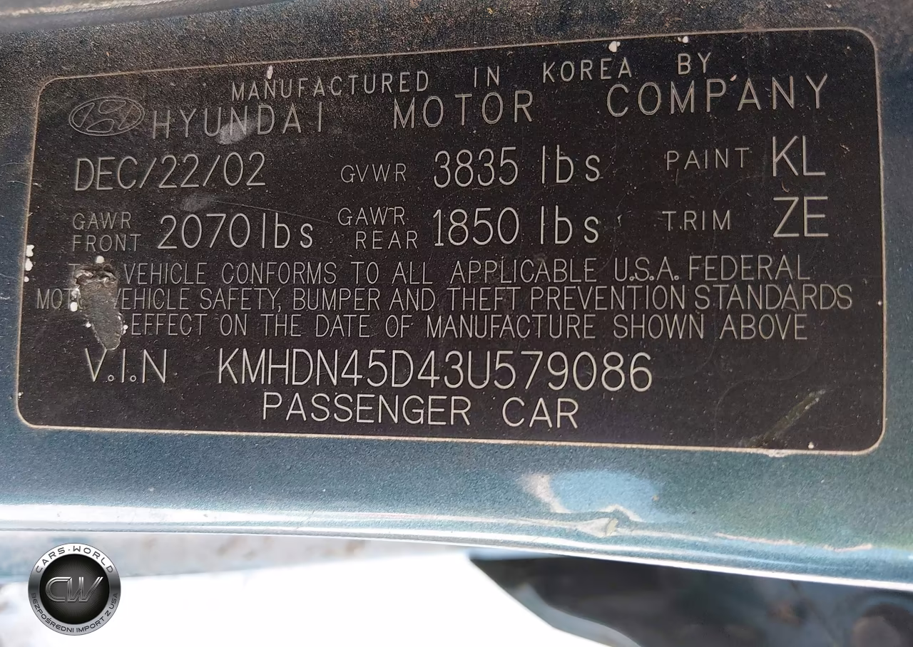 2003 Hyundai Elantra Gls-Gt VIN:KMHDN45D43U579086 - 9