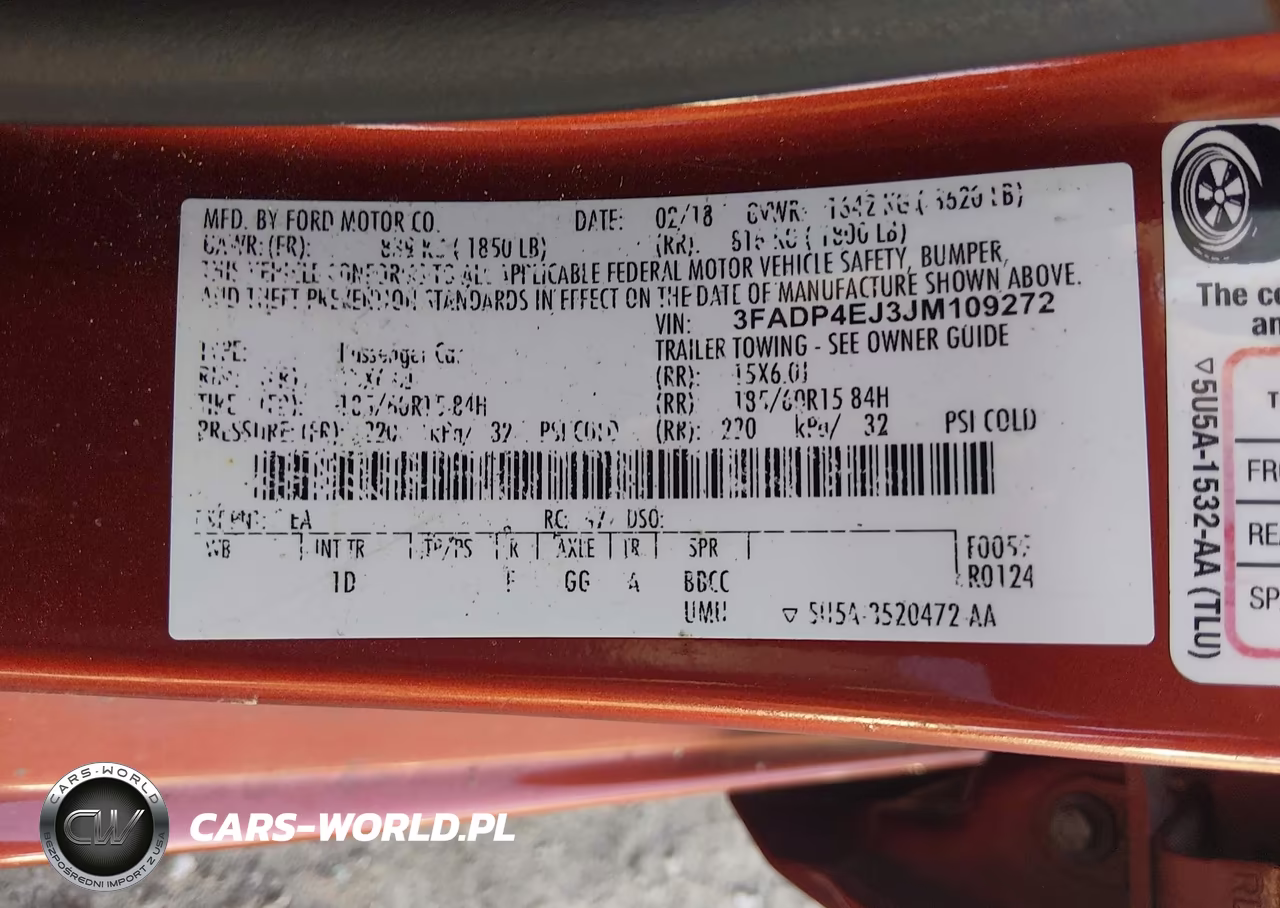2018 Ford Fiesta Se VIN:3FADP4EJ3JM109272 - 9