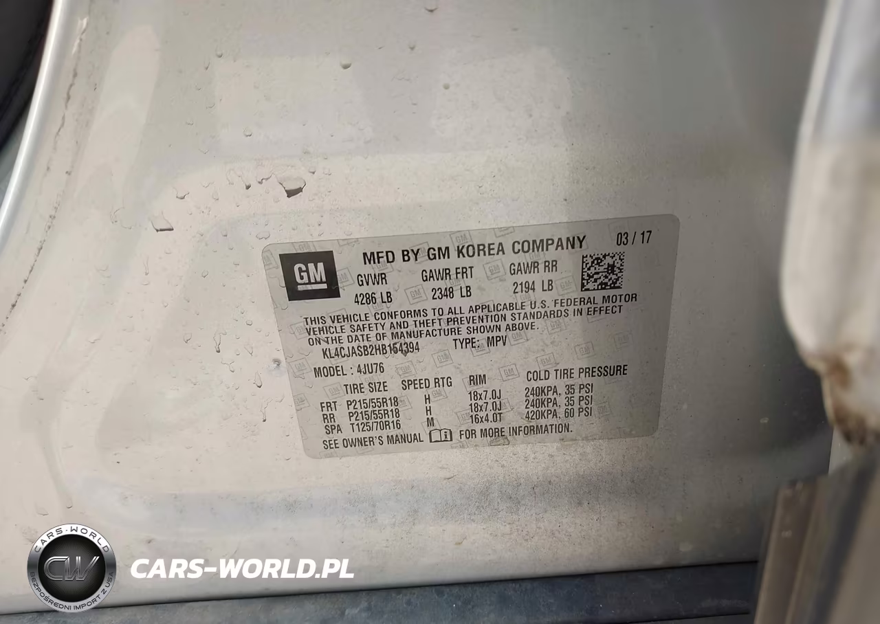 2017 Buick Encore Preferred VIN:KL4CJASB2HB154394 - 9