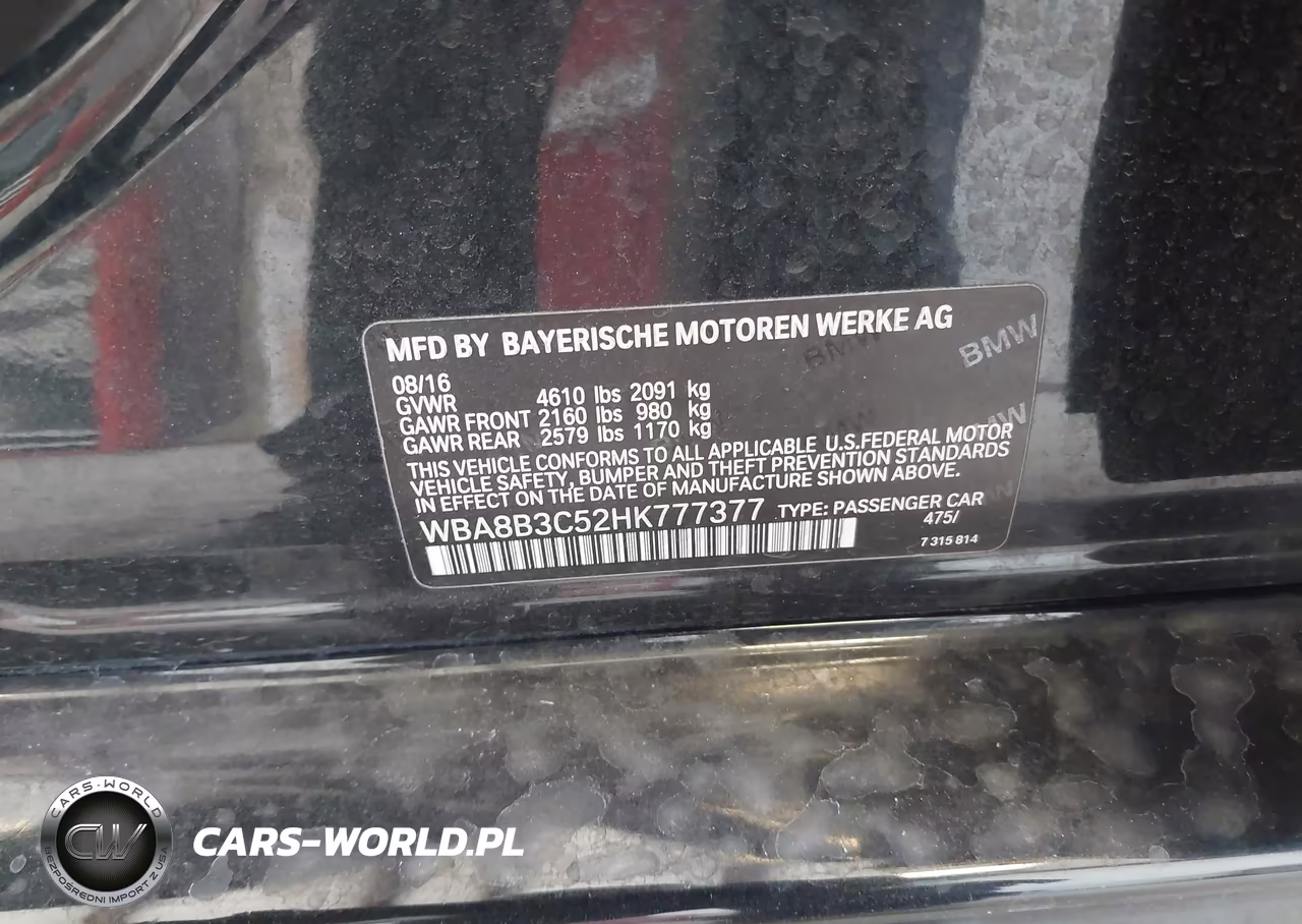 2017 BMW 340I VIN:WBA8B3C52HK777377 - 9