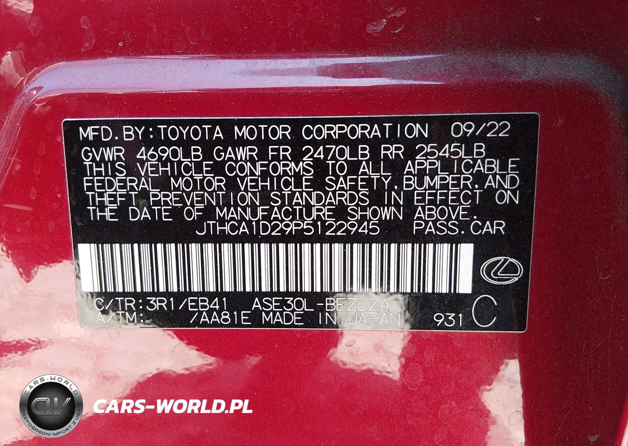 2023 Lexus Is 300 VIN:JTHCA1D29P5122945 - 9