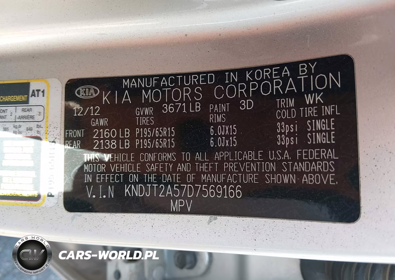 2013 Kia Soul VIN:KNDJT2A57D7569166 - 9