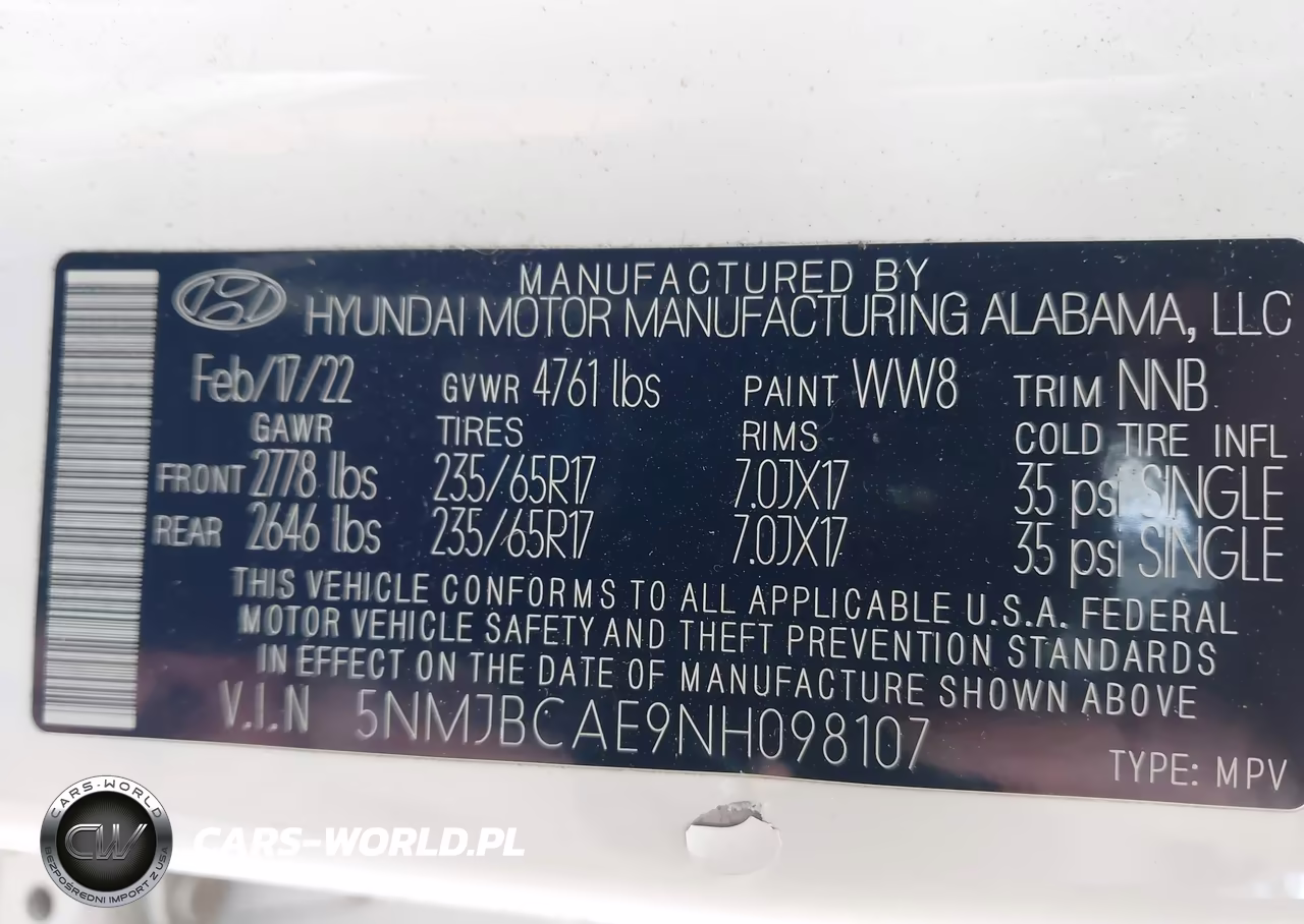 2022 Hyundai Tucson Sel VIN:5NMJBCAE9NH098107 - 9