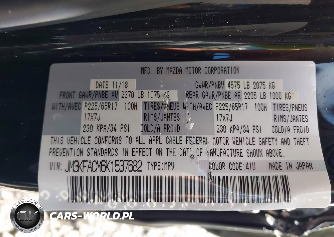 2019 Mazda Cx-5 Touring VIN:JM3KFACM6K1537682 - 9