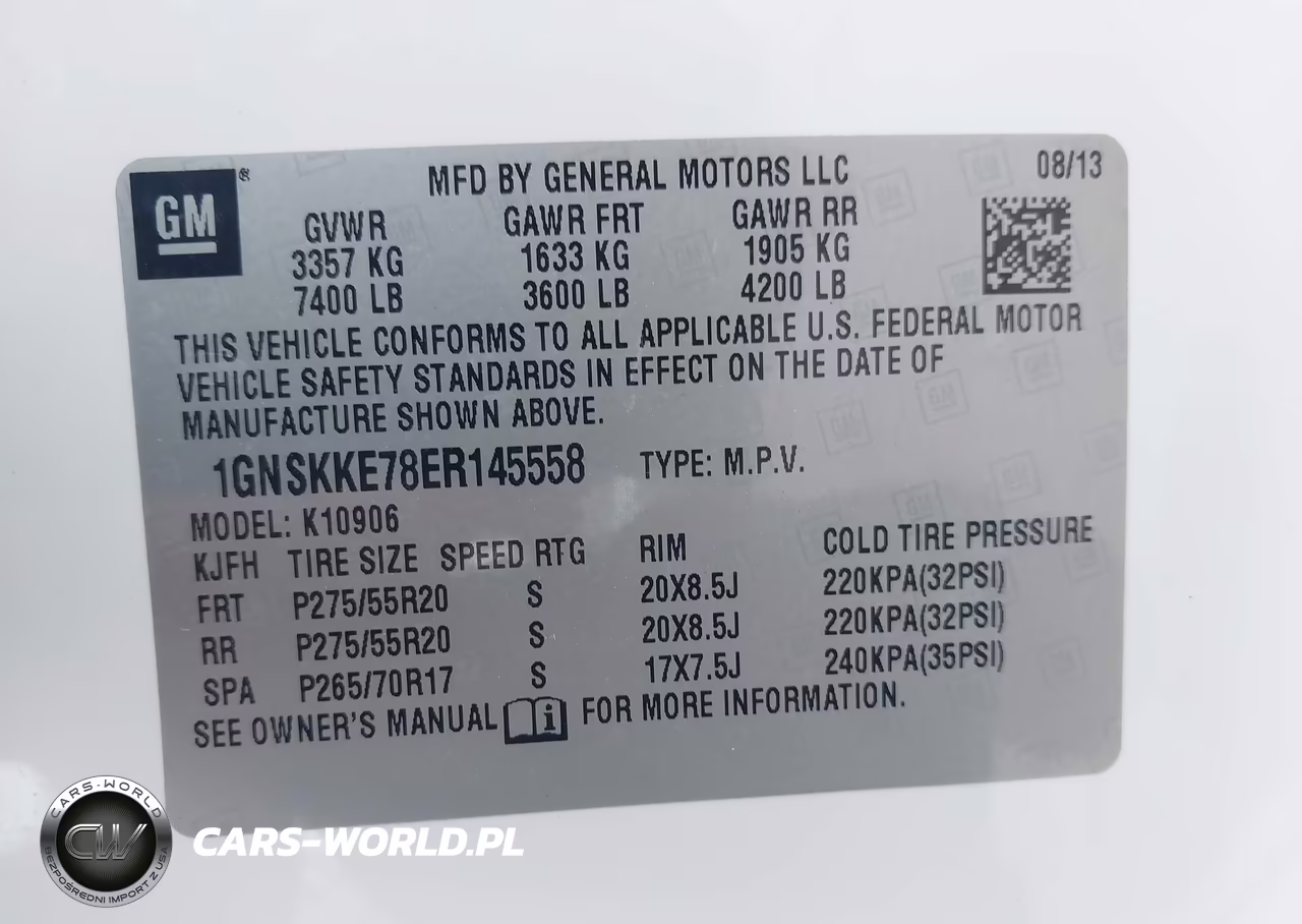 2014 Chevrolet Suburban 1500 Ltz VIN:1GNSKKE78ER145558 - 9