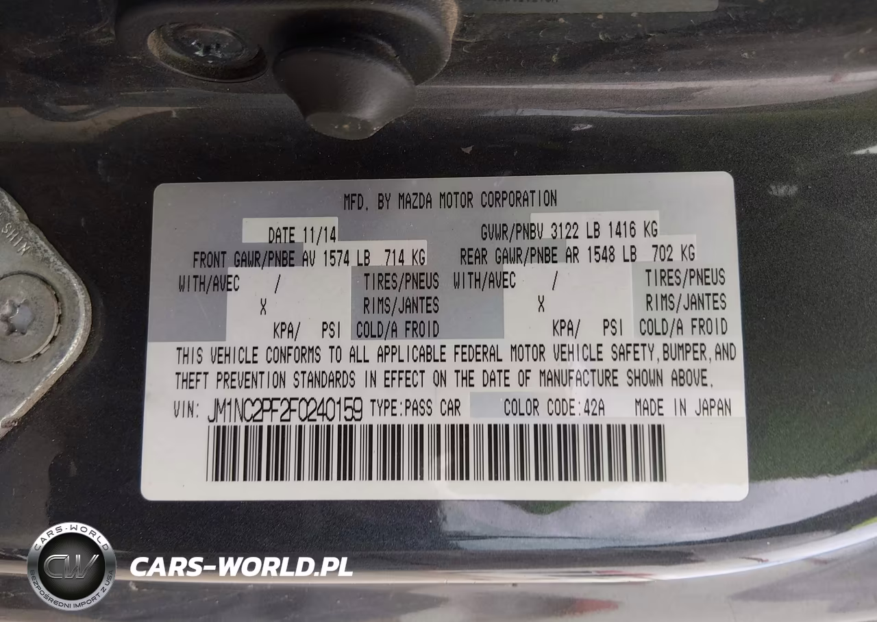 2015 Mazda Mx-5 Miata Grand Touring VIN:JM1NC2PF2F0240159 - 9