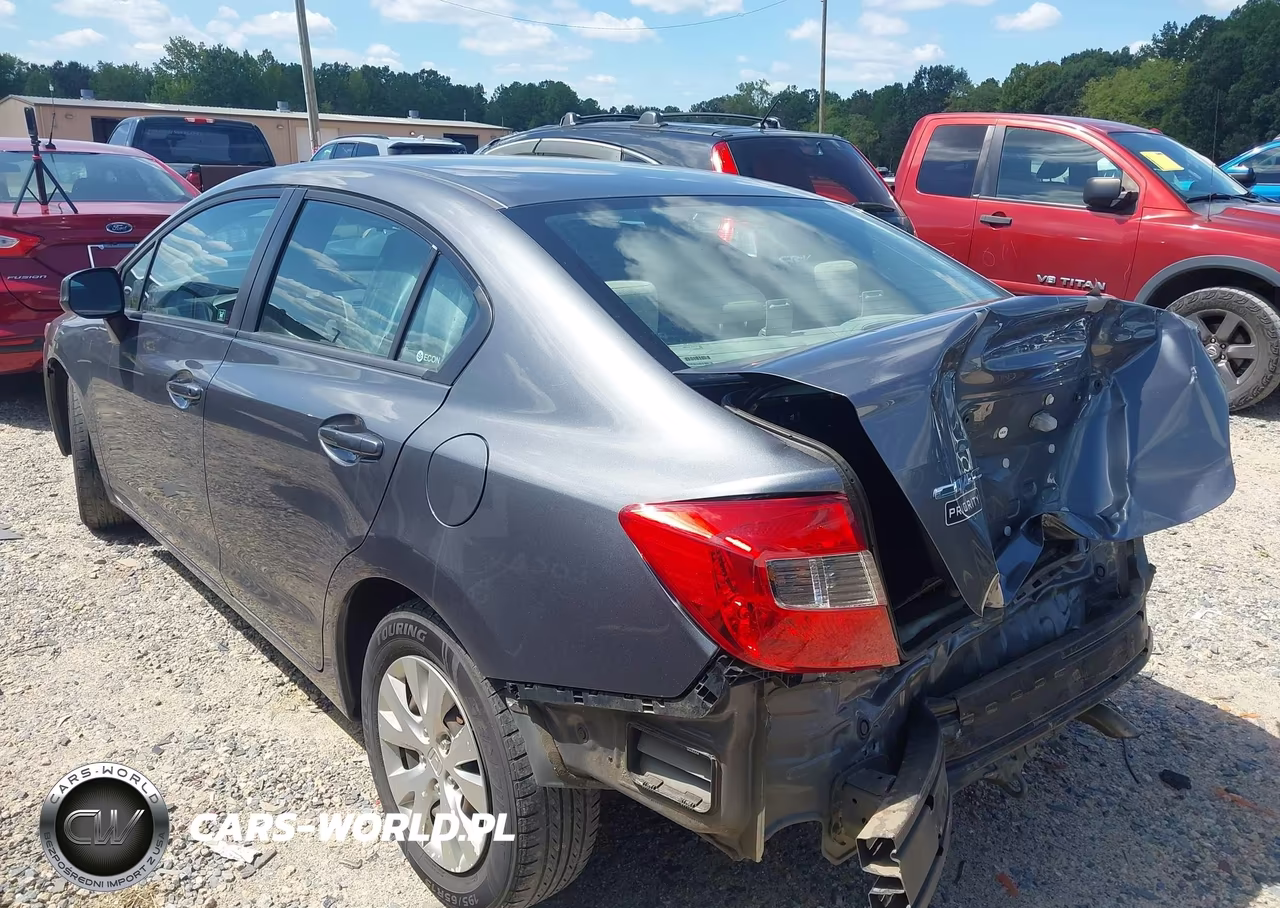 2012 Honda Civic Lx VIN:19XFB2F59CE099707 - 3