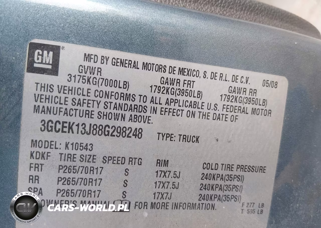 2008 Chevrolet Silverado 1500 Lt1 VIN:3GCEK13J88G298248 - 9