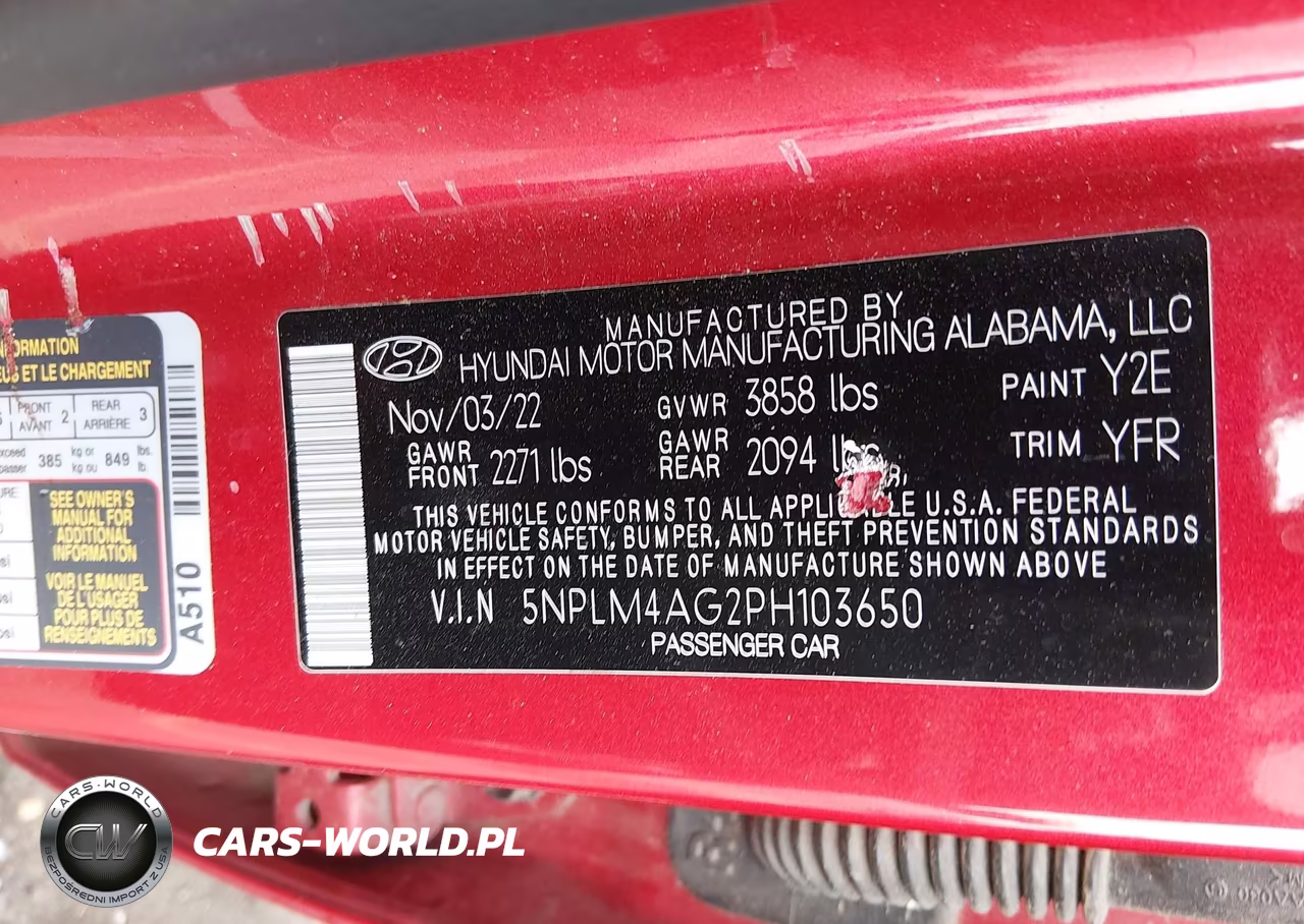 2023 Hyundai Elantra Sel VIN:5NPLM4AG2PH103650 - 9
