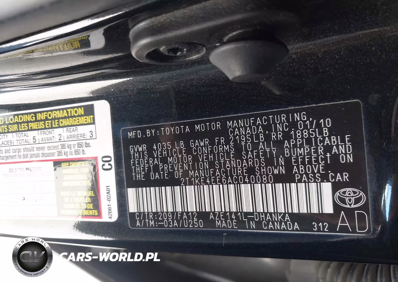 2010 Toyota Matrix S VIN:2T1KE4EE6AC040080 - 9