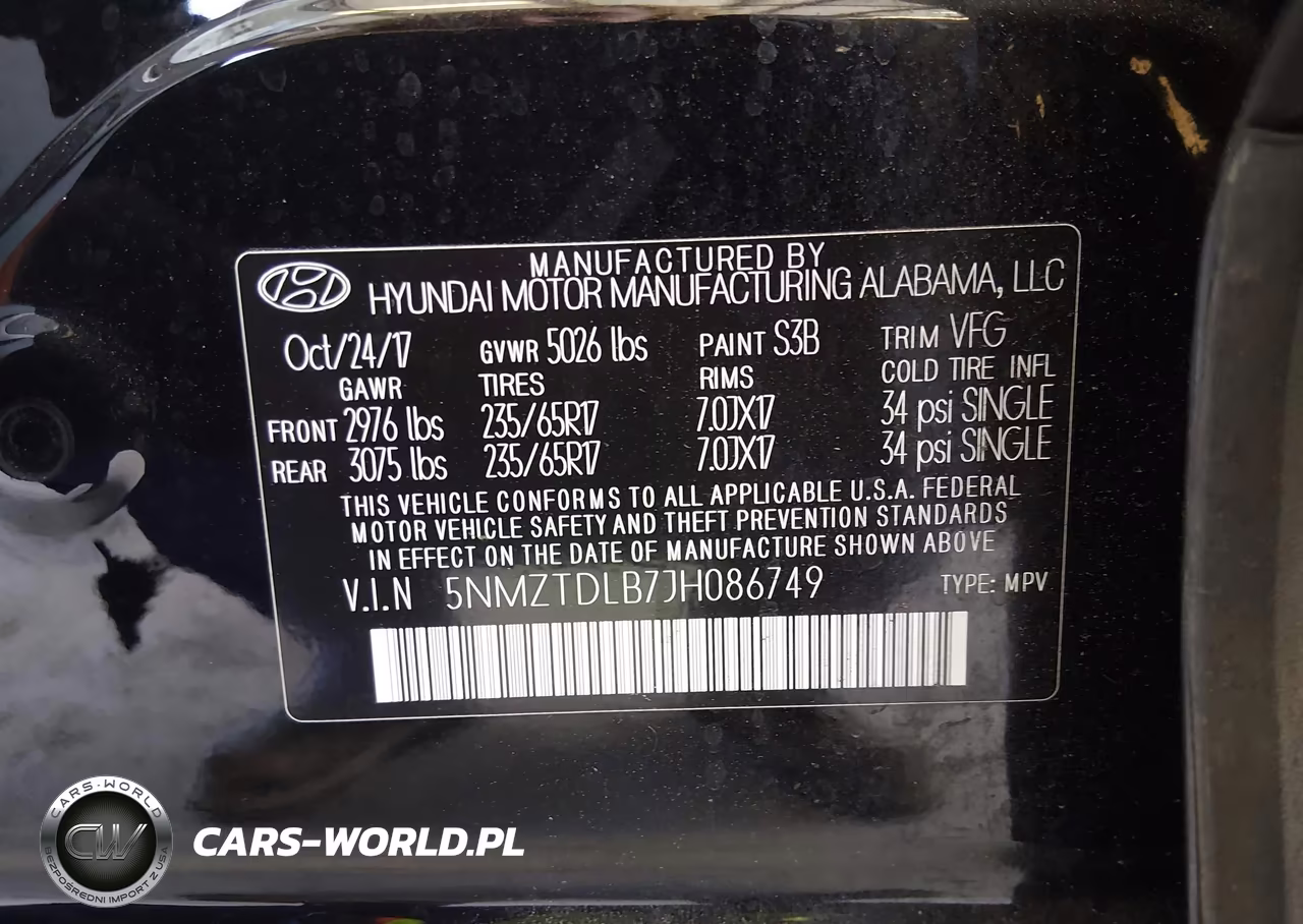 2018 Hyundai Santa Fe Sport 2.4L VIN:5NMZTDLB7JH086749 - 9