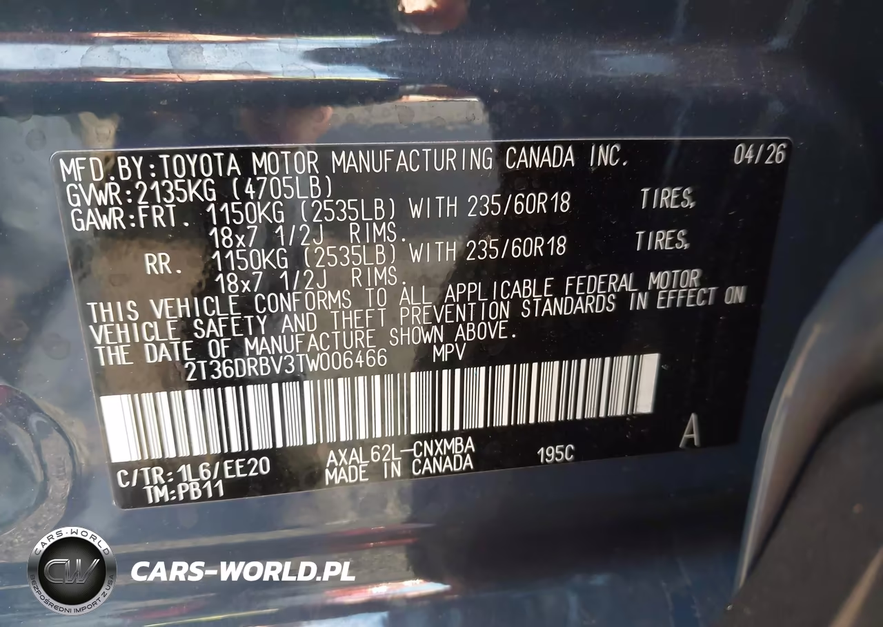 2026 Toyota Rav4 Xle Premium VIN:2T36DRBV3TW006466 - 9