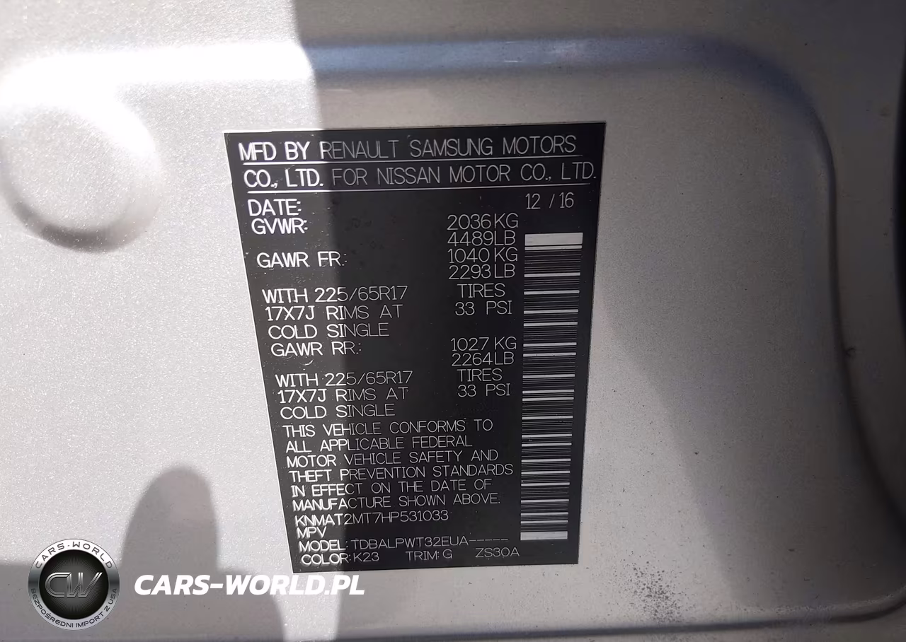 2017 Nissan Rogue S VIN:KNMAT2MT7HP531033 - 9