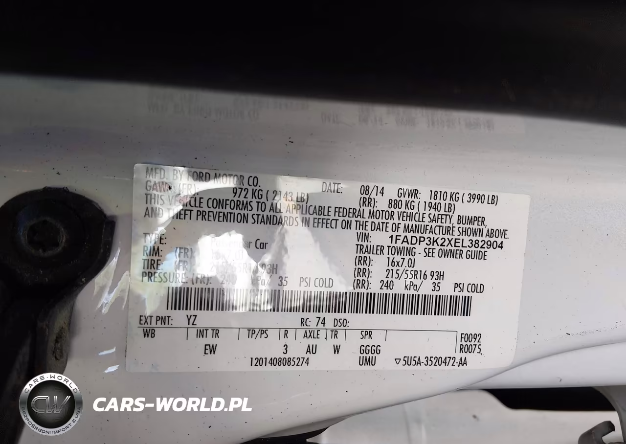 2014 Ford Focus Se VIN:1FADP3K2XEL382904 - 9