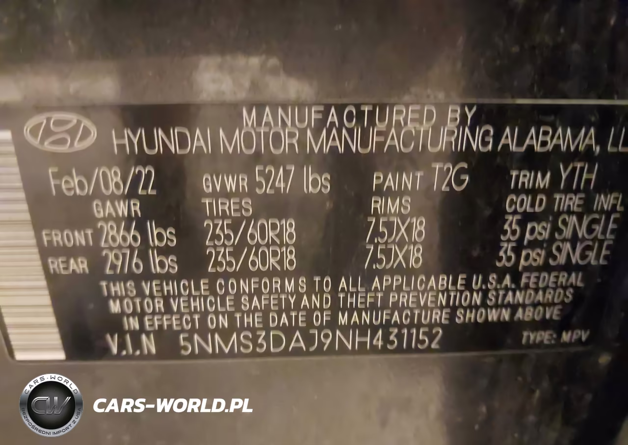 2022 Hyundai Santa Fe Sel VIN:5NMS3DAJ9NH431152 - 9