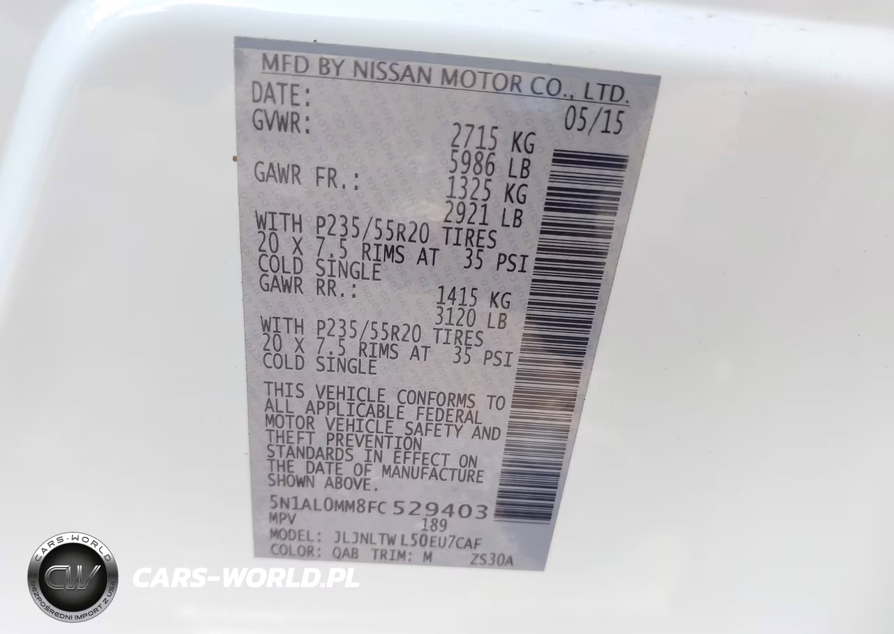 2015 Infiniti Qx60 VIN:5N1AL0MM8FC529403 - 9