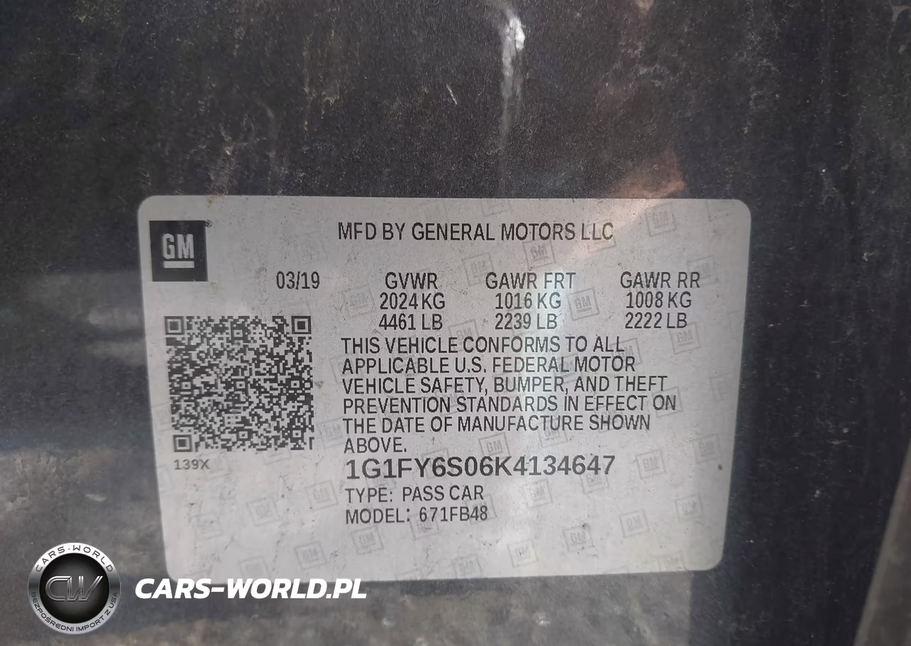 2019 Chevrolet Bolt Ev Lt VIN:1G1FY6S06K4134647 - 9