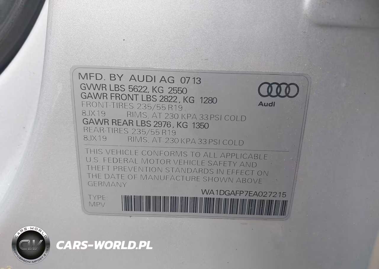 2014 Audi Q5 3.0T Premium Plus VIN:WA1DGAFP7EA027215 - 9
