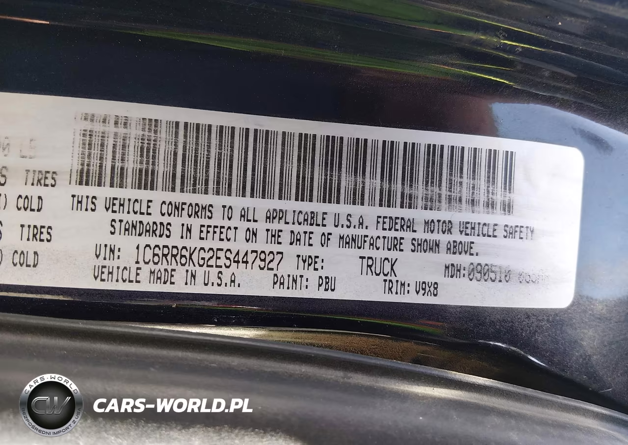 2014 Ram 1500 Express VIN:1C6RR6KG2ES447927 - 9