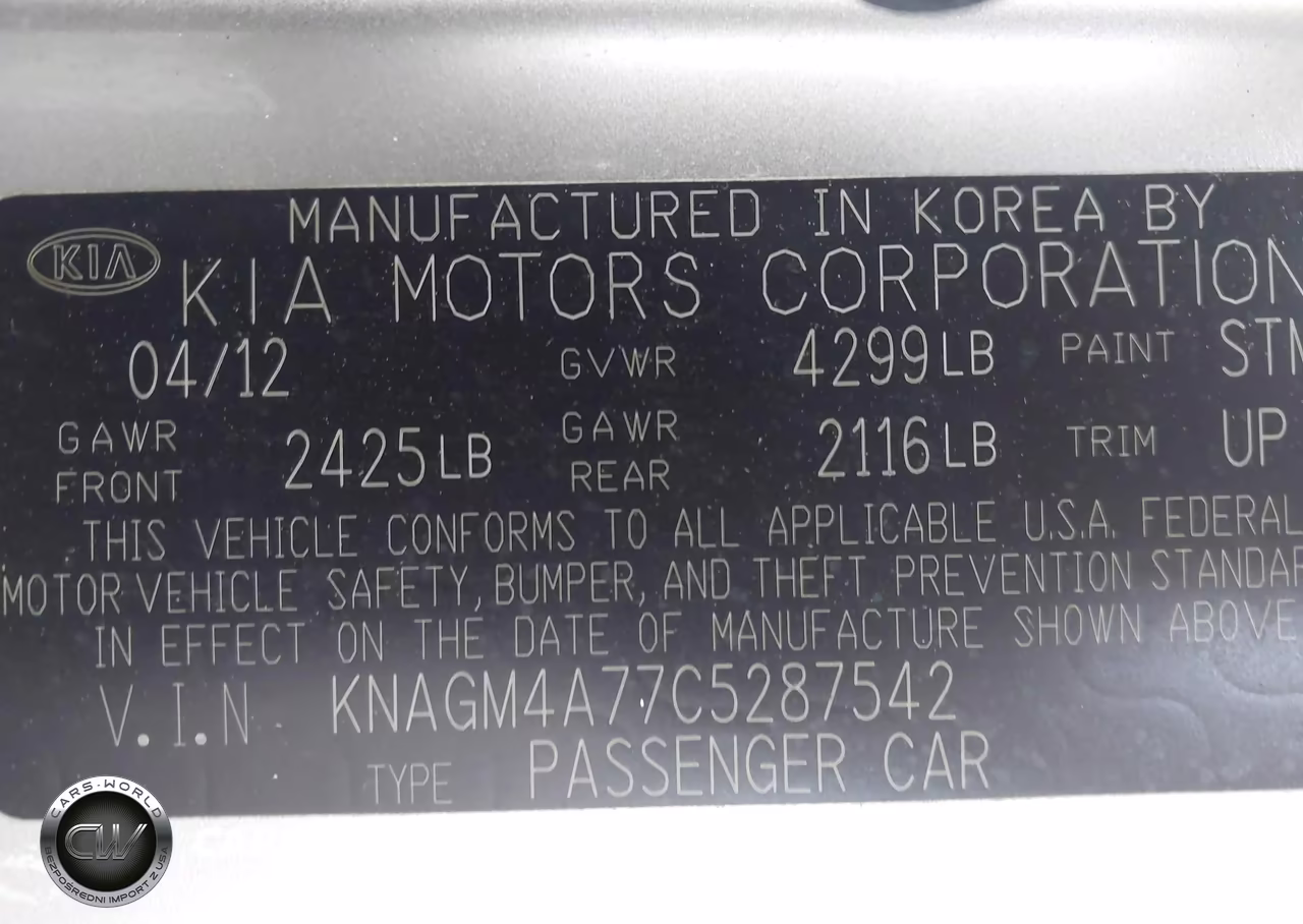 2012 Kia Optima Lx VIN:KNAGM4A77C5287542 - 9