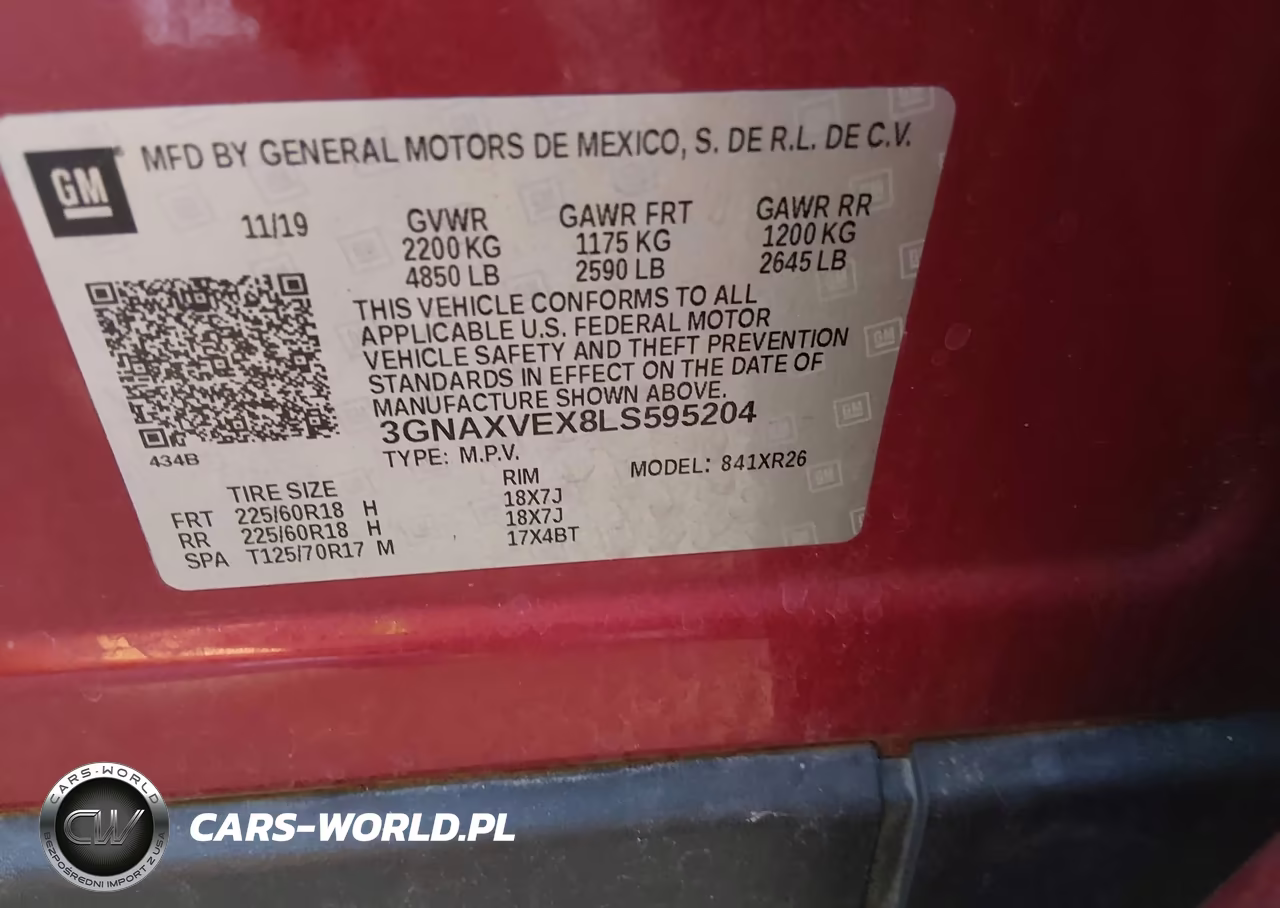 2020 Chevrolet Equinox Awd Lt 2.0L Turbo VIN:3GNAXVEX8LS595204 - 9